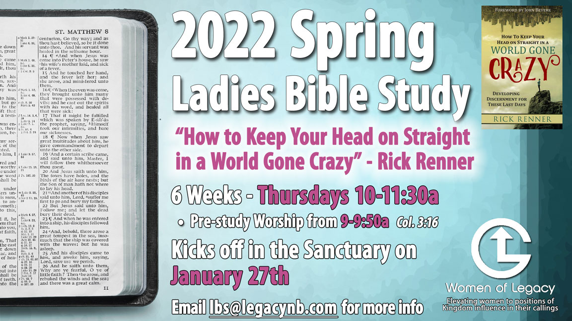 Legacy Ladies Spring Bible Study - January 2022